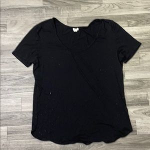 Super soft plain black tee shirt
